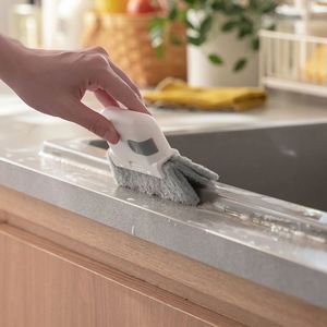 Brosse de nettoyage de vitres à poignée en plastique pour portes coulissantes, écologique, vente en gros usine - Product Image 3