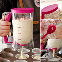 Distributeur de Pâte Manuel avec Poignée pour Crêpes, Biscuits, Gâteaux, Muffins et Cupcakes – Outil de Mesure et de Cuisson pour la Cuisine