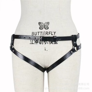 Venta directa de fábrica de pantalones de bondage sexys con cuero ecológico de PU, ropa y accesorios eróticos para adultos. - Product Image 4
