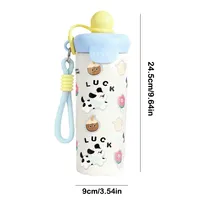 Bouteille isotherme portable en acier inoxydable 316, motif dessin animé, grande capacité, avec corde de levage
