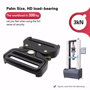 Jensan 39.75mm vải thép không gỉ khóa chiến thuật kết nối nhanh 300kg phá vỡ sức mạnh có thể điều chỉnh chiều dài mùa thu bảo vệ - Product Image 2