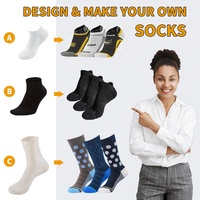 Geringe Mindestbestellmenge OEM Damen Baumwoll-Crew-Socken mit Eigenem Logo, Atmungsaktive Einweg-Sportsocken in Schwarz und Weiß mit Gestricktem Logodruck