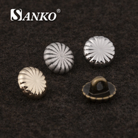 Boutons en métal à motif rayé SANKO pour la couture, boutons floraux vintage pour manteaux, vestes et vêtements de mode