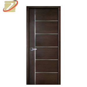 ZC Maßgefertigte Luxuriöse Moderne <span class=keywords><strong>Design</strong></span> Wasserdichte WPC-Holz-Innentür für Schlafzimmer, Büro und Wohnung - Product Image 3