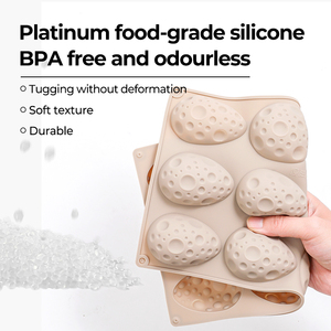 MUYULINS factory 12-cavity quail <b>egg</b>-shaped LFGB platinum non-stick BPA-free silicone chocolate mold - Product Image 4