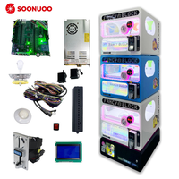 Promotion : Distributeur automatique personnalisé rose 110V en métal, acrylique et bois, multi-prises pour centre de jeux d'arcade, machine à attraper les poupées