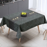 Nappe en PVC tissée florale RNPT, résistante à la chaleur, imperméable, anti-taches, luxe moderne, certifiée SGS, personnalisable PW286-R594-3