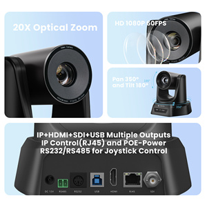 Cámara PTZ <span class=keywords><strong>para</strong></span> Conferencias (20x) y Controlador con Joystick 4D <span class=keywords><strong>para</strong></span> Transmisión en Vivo en <span class=keywords><strong>YouTube</strong></span>, Iglesias, Eventos, <span class=keywords><strong>OBS</strong></span> y Vmix - Product Image 2