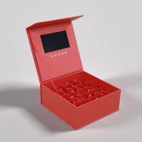 Nouvelle Arrivée Boîte Vidéo Promotionnelle Personnalisée en Matériaux Recyclés Écran LCD Portable Embossage Cadeau et Boîtes à Bougies pour Mariage et Anniversaire