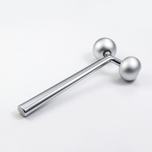 Aluminum Alloy Silver Facial <strong>Roller</strong> Massager <strong>Face</strong> Slimming and Tightening Beauty Tool for Skincare <strong>Metal</strong> Material - Product Image 2