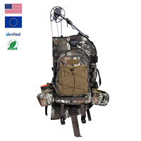 Sac à dos pour arc composé en polyester 150D, tissu en daim DWR imperméable, camouflage, étui de chasse avec porte-flèches