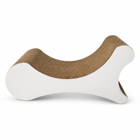 Lit grattoir vertical surdimensionné pour chat, design en Y, en carton ondulé, pour plusieurs chats, espace lounge intérieur