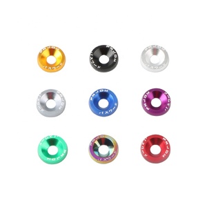 10 Stück JDM Auto Stoßstangen Schnellverschluss-Befestigungen Unterlegscheiben Aluminium-Schrauben-Set für Auto-Stoßstangen Kofferraum Kotflügel Heckklappen - Product Image 5