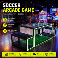 Jeu de football interactif sur banc, machine de football assise sous table, pour 2 joueurs, arcade sportive pour bar et salle de jeux