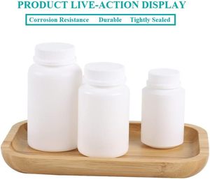 Botella de plástico redonda de boca ancha para empacador de HDPE blanco de 250cc, cuello 44-400, grado farmacéutico con tapón de rosca - Product Image 6