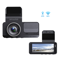 Cámara para Coche de Doble Canal con Pantalla de 3.16'', Ángulo de Visión de 170°, GPS, Visión Nocturna, MicroSD, Sensor G, Modo de Estacionamiento y Alarma Electrónica