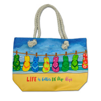 Sac de plage souvenir de voyage à impression numérique avec logo personnalisé sac fourre-tout en toile pour accessoires de plage d'été pour femmes