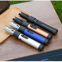 Nouveau briquet à Charge directe coupe-vent allumeur gonflable puissant briquet torche à flamme bleue