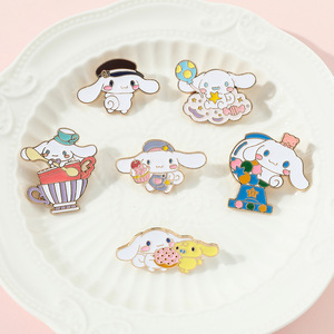 6 màu sắc dễ thương cinnamoroll kim loại huy hiệu <span class=keywords><strong>pins</strong></span> trong gói số lượng lớn cho ba lô trang trí - Product Image 4