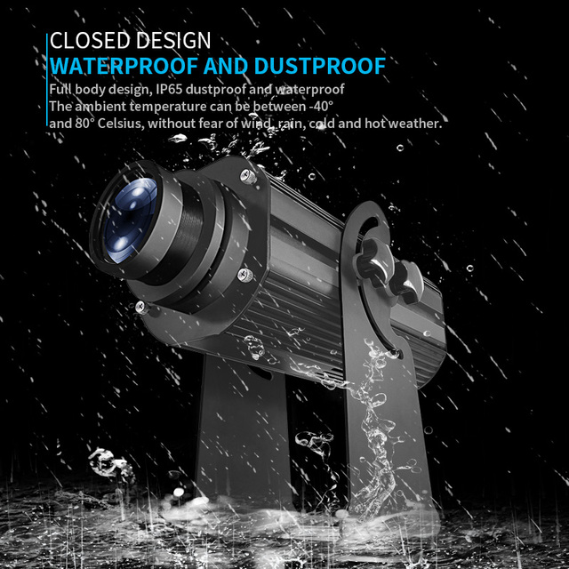 300W High Definition LED Logo Projector 4k Waterproof Gobo Light Floor Advertising Lamp Meanwell Rotation Outdoor Powerful Laser