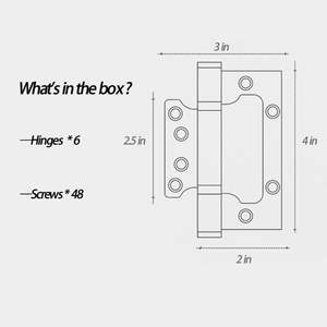 Jieyang บานพับประตูโลหะสแตนเลส304บานพับประตู - Product Image 2