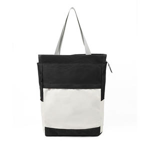 Sac à dos unisexe pour ordinateur portable grande capacité, couleur unie, coutures contrastées, poignée design, pour usage quotidien, Printemps 2025 - Product Image 4