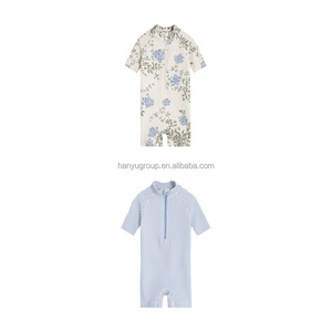 Étiquette personnalisée disponible garçons Floral une pièce Rashguard <span class=keywords><strong>maillot</strong></span> <span class=keywords><strong>de</strong></span> <span class=keywords><strong>bain</strong></span> bulle tissu Seersucker nid d'abeille combinaisons <span class=keywords><strong>de</strong></span> <span class=keywords><strong>bain</strong></span> - Product Image 5