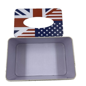 Caja de Metal Rectangular Personalizada con Tapa Abatible para Guardar Pañuelos, Ideal para Regalos y Manualidades, Reciclable - Product Image 4