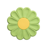 Tapis en Silicone fleur de marguerite moderne Anti-brûlure haute température Table à manger Pad petites tailles isolation thermique coussin de bureau pour Pot