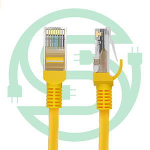 صُنع في الصين، موصل Rj45 قابل للتخصيص 15متر وصلة كابل إيثرنت Utp <span class=keywords><strong>Cat.6</strong></span> مع سترة PVC 5.9مم - Product Image 1