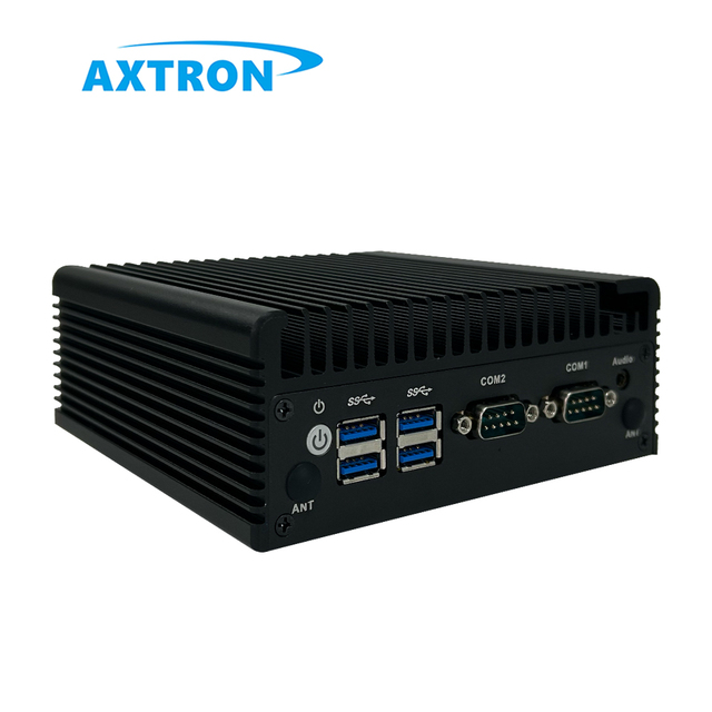 Rugged I3-6100U Industrial Mini PC with 2 LAN Networks 2 COM Ports POE DDR3 Linux/Window OS SSD/HDD 4GB Video Memory US Plug New