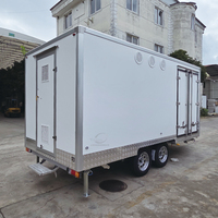 Neues Design Hot Dog Eiscreme Kaffee Wagen Mobiler Grill Imbisswagen Food Truck Anhänger zum Verkauf Zweizonen-Food-Trailer