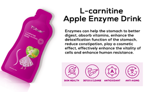 40มล. ผลิตภัณฑ์เสริมอาหารใยอาหารเหลวในช่องปากแอ็ปเปิ้ล L-carnitine เอนไซม์สำหรับผู้ใหญ่เครื่องดื่มดีท็อกซ์และบำรุงสุขภาพร่างกายลำไส้ที่ปลอดภัย - Product Image 2