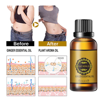 Huile essentielle de gingembre pour le soin du corps, 30 ml, vente en gros, huile aromatique végétale, réduction de poids