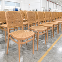 Chaise de jardin empilable en PP, siège en plastique moderne, mobilier minimaliste pour la maison, cuisine, café, restaurant