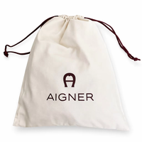 Pochette de rangement en sergé de coton avec cordon de serrage pour chaussures et cosmétiques, sac anti-poussière en coton pour chapeaux, vêtements et accessoires capillaires, personnalisable avec logo imprimé, OEM & ODM