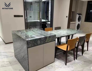MIYA STONE Luxe Vert Brésil Comptoir Pierre Émeraude Naturelle Marinace Quartzite Dalle - Product Image 2