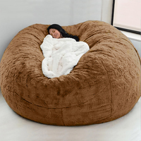 Fauteuil pouf en tissu personnalisé VISI, avec housse amovible, canapé-lit élégant pour salon d'appartement