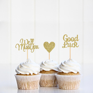 Décorations de gâteaux « Bonne Chance » pour Noël, la remise des diplômes, Pâques, les fêtes et la table de desserts - Product Image 3