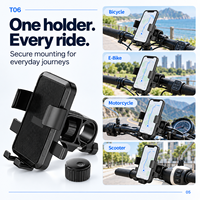 Support de guidon Bluetooth T06 anti-perte pour Apple Find My, rotation à 360°, jusqu'à 12 mois en veille