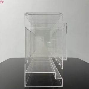 Q Y Acrylic 6 Slot Booster Pack Display Case Trading Card Storage Box Dispenser Holder for TCG Collectibles - Product Image 1