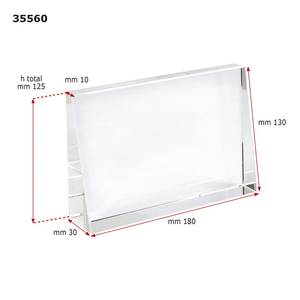 Trofeo de Cristal Transparente 180X30X130 con Impresión UV, Regalos Promocionales para Ferias Comerciales, Placas de Cristal y Metal, Medalla de Bienvenida - Product Image 2