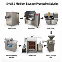 Machine électrique de remplissage et de torsion de saucisses, contrôle PLC, pour usine de saucisses