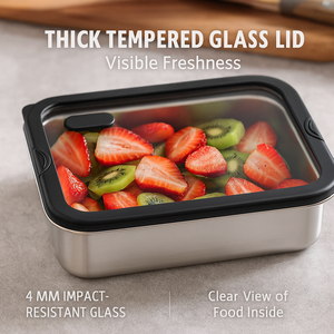 صندوق بينتي مقاوم للتسرب بغطاء صلب لغسالة الصحون مشبك آمن قابل للقفل حاوية غير قابلة للقفل مستطيلية لمدرسة العمل - Product Image 2