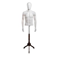 Maniquí de medio cuerpo para hombre, accesorio para escaparates de tiendas de ropa, soporte de exhibición, modelo de mesa.