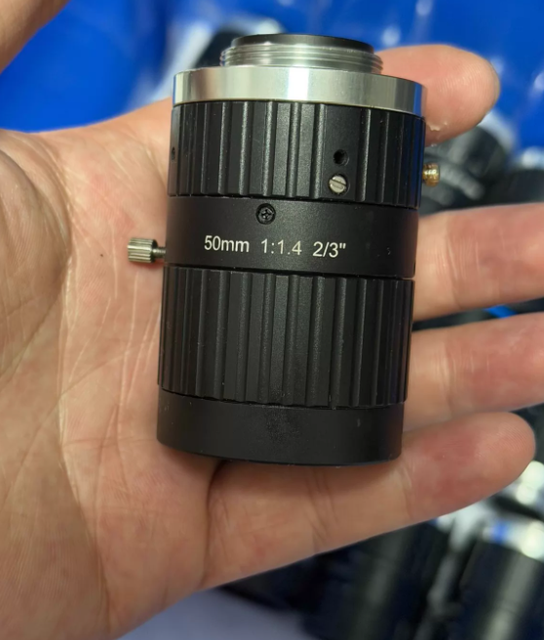 50mm F1.4 Industrial Camera Lens 2/3 Inch C-Mount Machine Vision Lens for FA CCD CMOS Inspection Camera