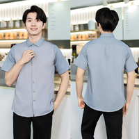 Vêtements de travail du personnel de l'hôtel Polo Shirt Restaurant Bar Barman Chemises uniformes à manches courtes