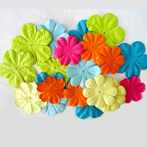 Artesanía personalizada que hace pequeños pétalos de papel gigantes hoja <span class=keywords><strong>prima</strong></span> <span class=keywords><strong>flor</strong></span> artificial para álbum de recortes Tarjeta de boda álbum hogar regalo DIY - Product Image 4