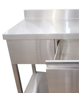Mesa de cajón de acero inoxidable duradera VICTORY KITCHEN para cocina otros suministros de hotel y restaurante - Product Image 2