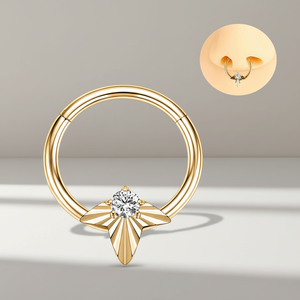 <span class=keywords><strong>Piercing</strong></span> de Nariz 16G para Cartílago Daith y <span class=keywords><strong>Tragus</strong></span>, Nuevo Diseño 2026, <span class=keywords><strong>Piercing</strong></span> de Acero Inoxidable, Clicker para Septum, Joyería Corporal de Moda - Product Image 3